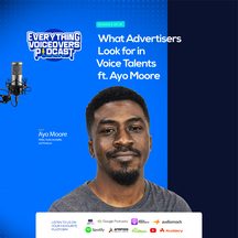 Ayo Moore: episode art from Everything Voiceovers