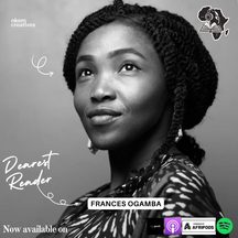 Frances Ogamba: episode art from The African Authors Podcast