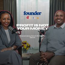 Waithaka Gatumia: episode art from Founder Diaries Podcast