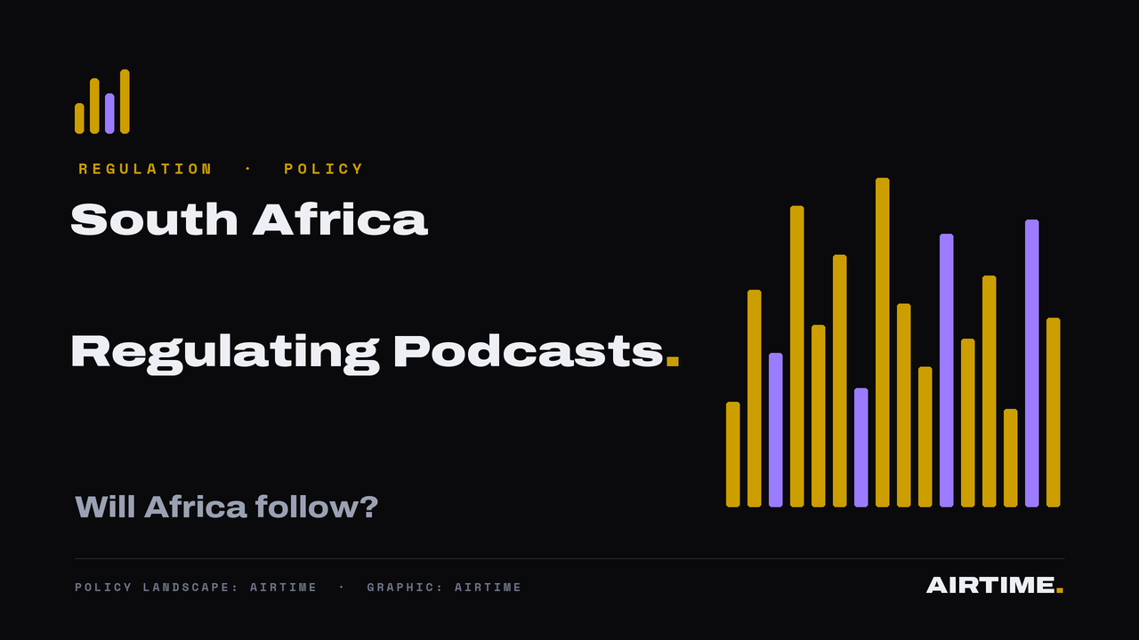 South Africa podcast regulation framework policy landscape.